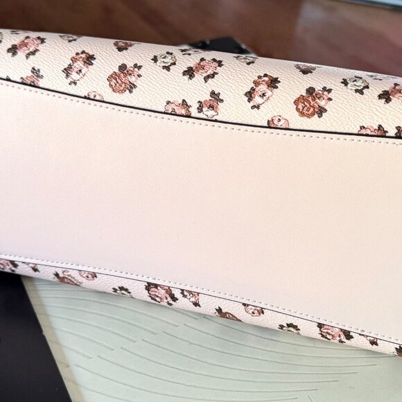 Coach Georgia Satchel Bag – Limited Edition Rose Floral Print Gold/Blush – NWT - Picture 16 of 16